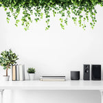 décoration murale feuilles vigne autocollant pvc naturel bohème minimaliste chambre tronc arbre