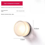 lampe murale moderne blanc orange marron rayures horizontales adhésif câbles certification led pvc