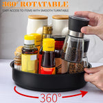 Plateau tournant avec pots d'épices