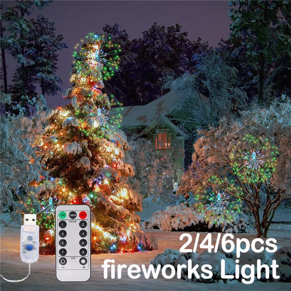 guirlande lumineuse multicolore étoiles usb moderne fête noël partage commandes distantes
