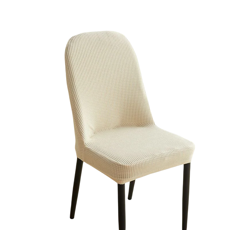 housses chaise peluche grise carreaux moderne polyester élasthanne banquet mariage salle manger fauteuil