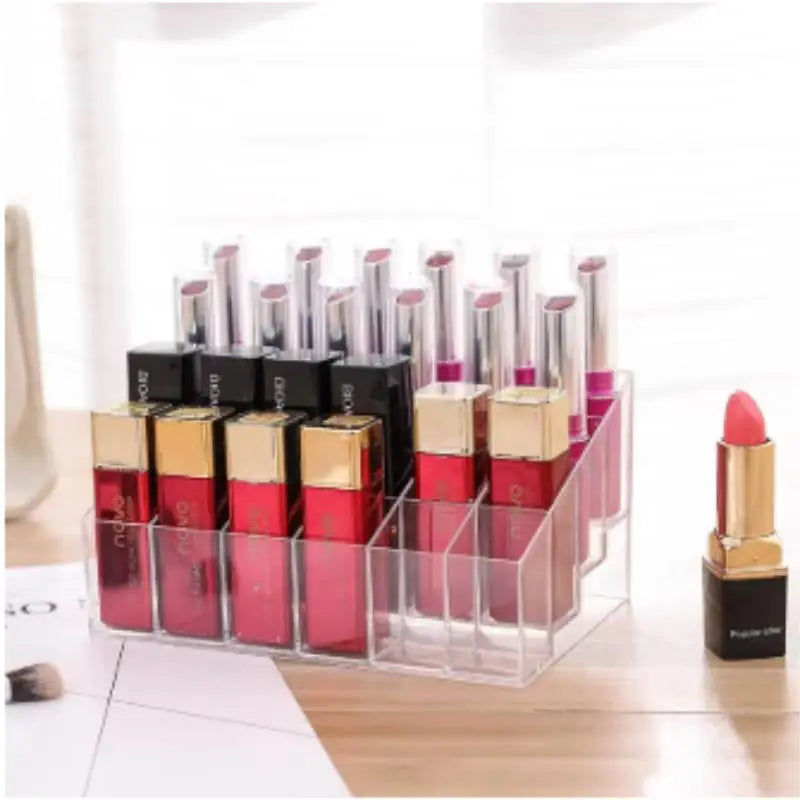 boîte maquillage transparente moderne rangement organisation cosmétiques 24 36 40 compartiments