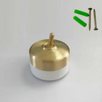 socle lampe vintage or noir rayures horizontales fixations maison DIY deco