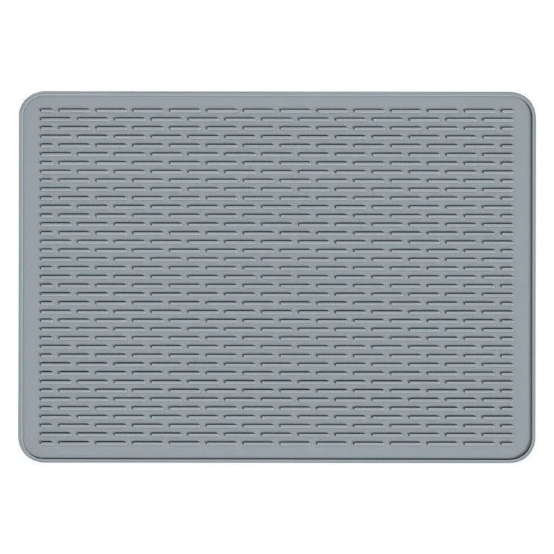 tapis protection silicone chauffe gris rayures moderne adhésif cuisine comptoir 27.55x19.68 inches