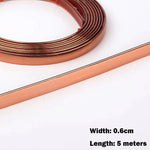 bandes décoratives auto adhésives rose gold or argent modernes contemporaines smooth
