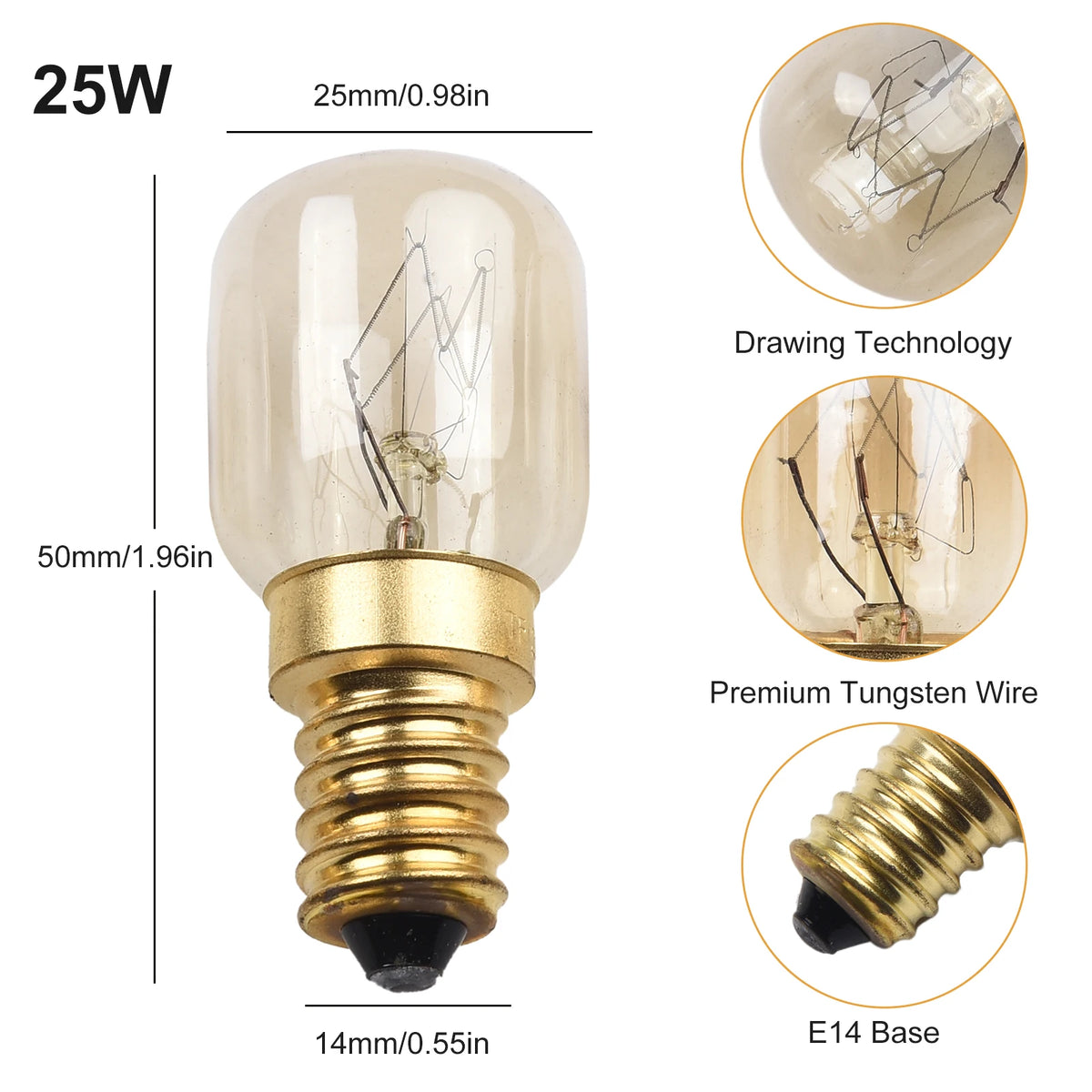 ampoules incandescence vintage transparentes dorées filament tungstène base e14 25w 15w opalescentes chambre remplissage