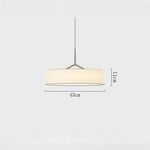 suspension lumineuse moderne minimaliste abat jour blanc structure marron texturé métal 90 260V
