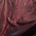 tissu brocart marbré moderne rouge vert bleu brillant polyester largeur 167cm élégant Jacquard