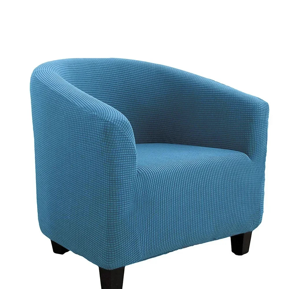 housse fauteuil moderne carreaux gris blanc élastique décorative salon salon maison intérieur