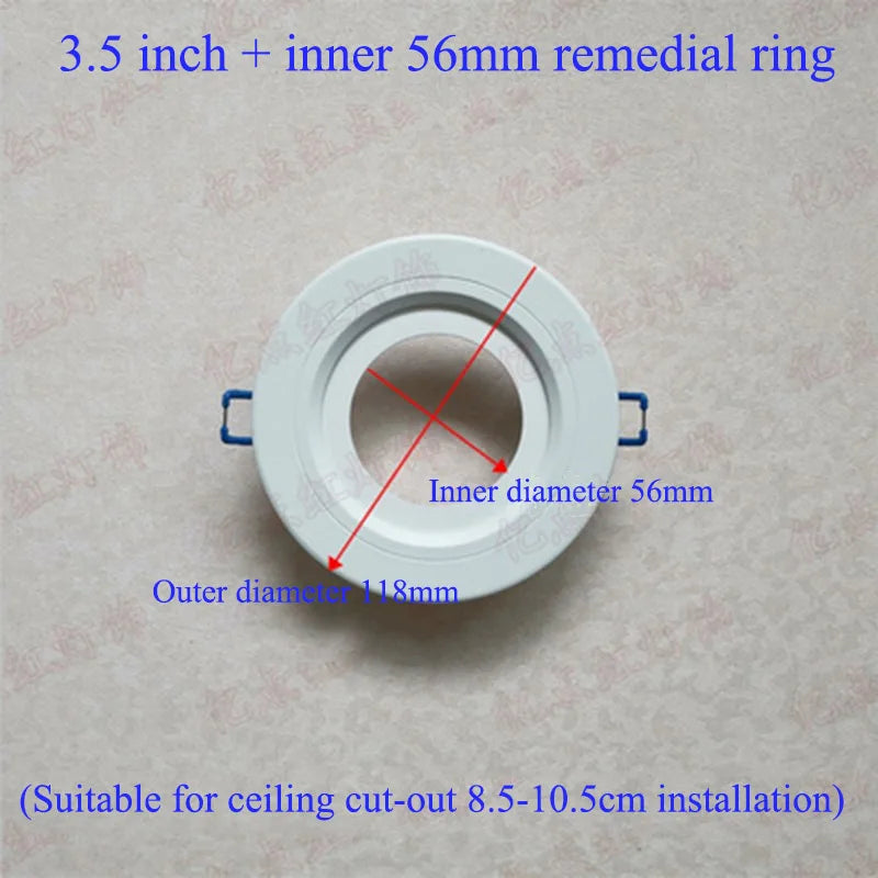 anneau réduction spot led blanc moderne cadre extérieur éclairage intérieur moderne