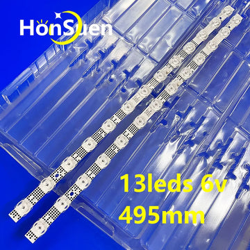bande led 13 led blanc noir perforations modernes transparentes tcl 50g61 50s525 50s435 50p615