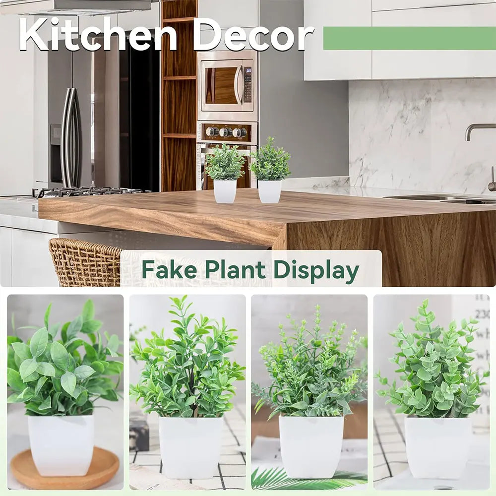 plantes artificielles feuilles vertes modernes maison décoration intérieure eucalyptus magnolia grass river leaves spring