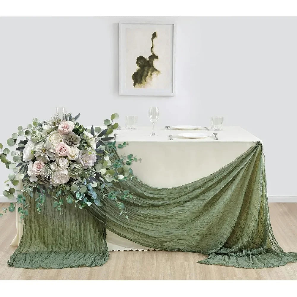 serviette table verte moderne rayures verticales élégante fixée ruban occasion festive anniversaire noël halloween