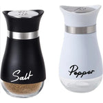 pots sel poivre verre transparent moderne minimaliste respectueux environnement stockage épices deux pièces