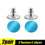 aimants magnétiques argentés modernes rideaux 17mm 20mm 25mm métal fixations murales
