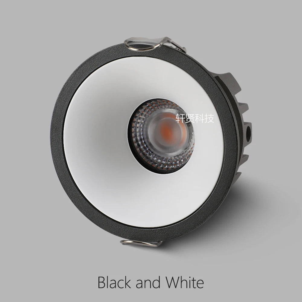 spot led encastrable blanc moderne aluminium éclairage intérieur cuisine salon minimaliste