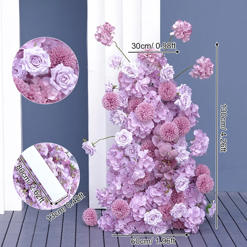 arche fleur blanche décor mariage fête anniversaire banquet cérémonie mur floral moderne grande taille