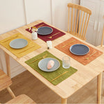 tapis table rectangle lin respectueux environnement isolation thermique facile nettoyage hygiène