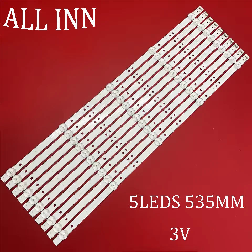 bande led blanc lisse moderne leds 535mm 3v 1kit 10pcs téléviseur