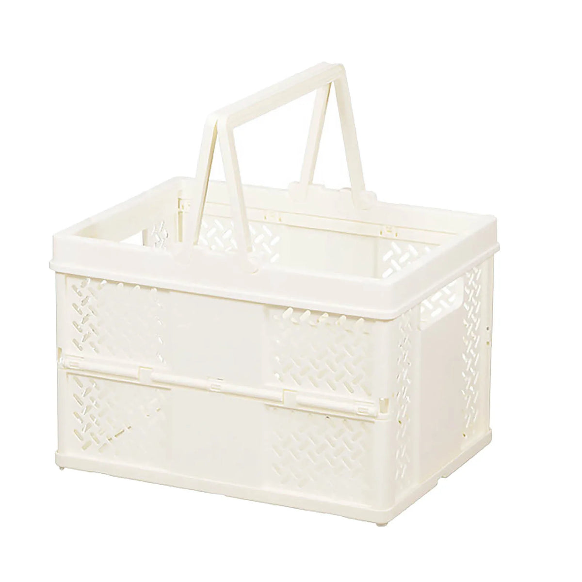 panier pliable orange rose vert moderne poignées détachables grille géométrique opaquet multifonctionnement