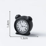 horloges décoratives vintage résine orange marron noir jaune détails sculptés miniature française