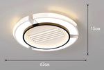 plafonnier led moderne blanc rectangulaire grille ventilation salon chambre minimaliste