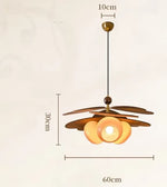 Lampe suspendue moderne ampoules LED toiles lin marron clair chambre salle manger