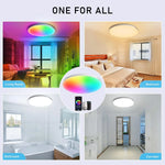 plafonnier led blanc moderne surface éclairage quotidien cuisine salle manger app commande vocale alexa
