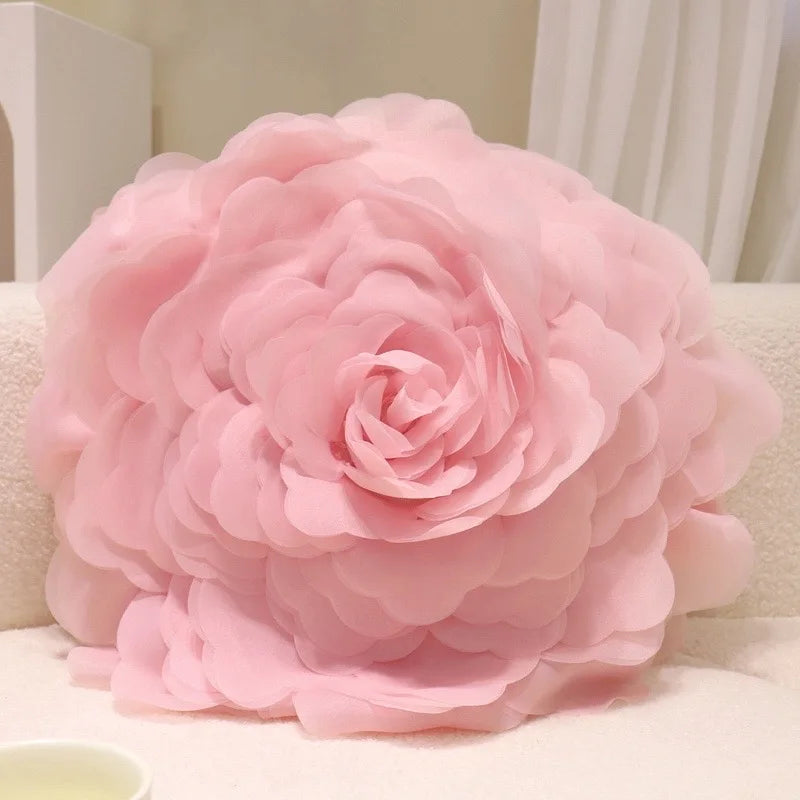 taie d'oreiller fleur rose moderne 100% coton lavable lit carré 45x45cmDecorationAdultes