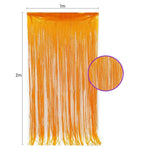 rideau festif franges lumineuses couleurs fluo jaune vert rose festive decoration anniversaire neon retro