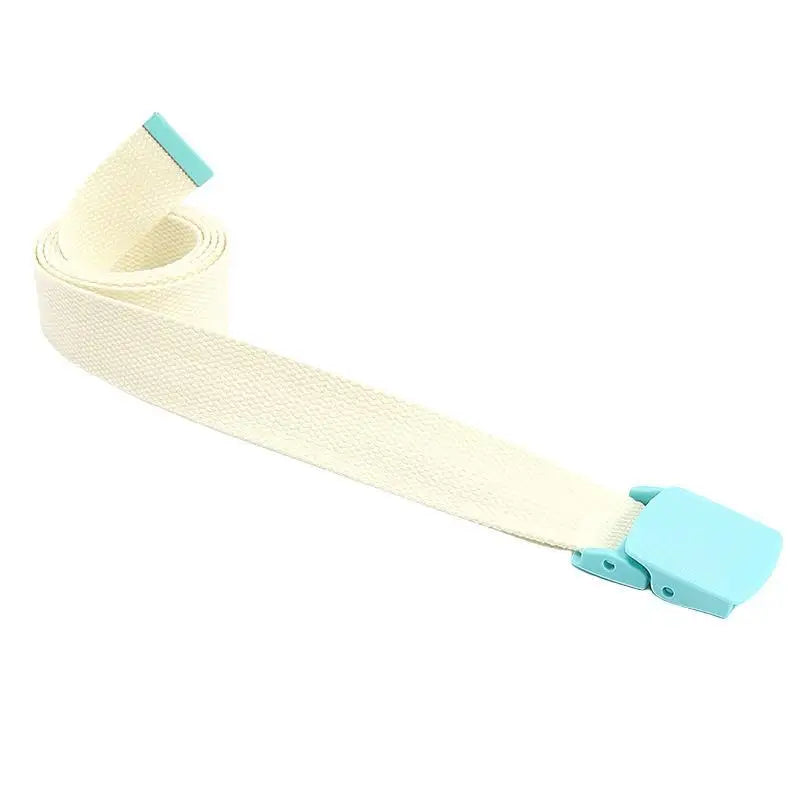 ceintures enfant toile rouge violet bleu clair jaune rose blanc beige