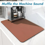 tapis cuisine absorbant motif marbre noir doré séchage vaisselle salle bain