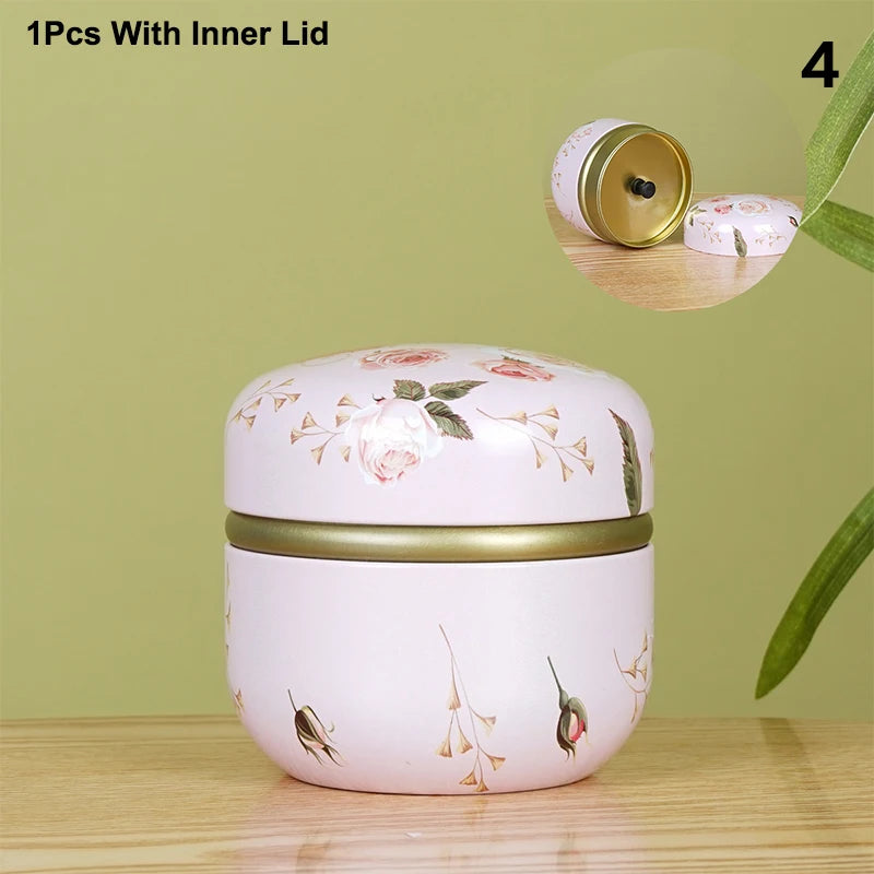 pot thé verre vintage poignée motif fleurs boisson rangement
