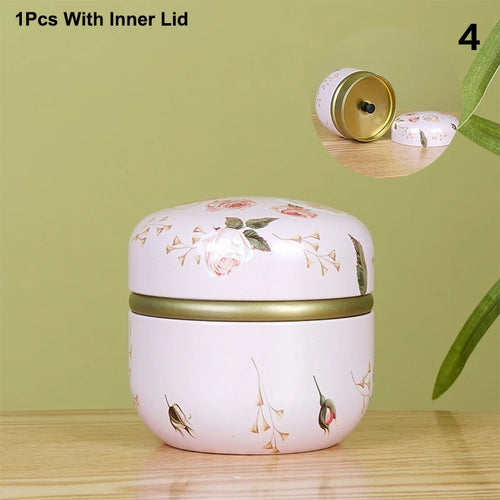 pot thé verre vintage poignée motif fleurs boisson rangement