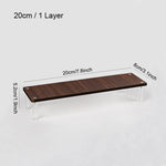 présentoir bois marron moderne étagère transparent vis fixations mariage anniversaire