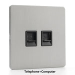 prise électrique moderne argentée usb fixation trois prises murales minimaliste
