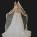 voile mariée blanc classique tulle translucide femme accessoire mariage peigne bouquet fleurs