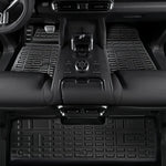 tapis sol voiture noir grille protection moderne clips fixations toutes saisons