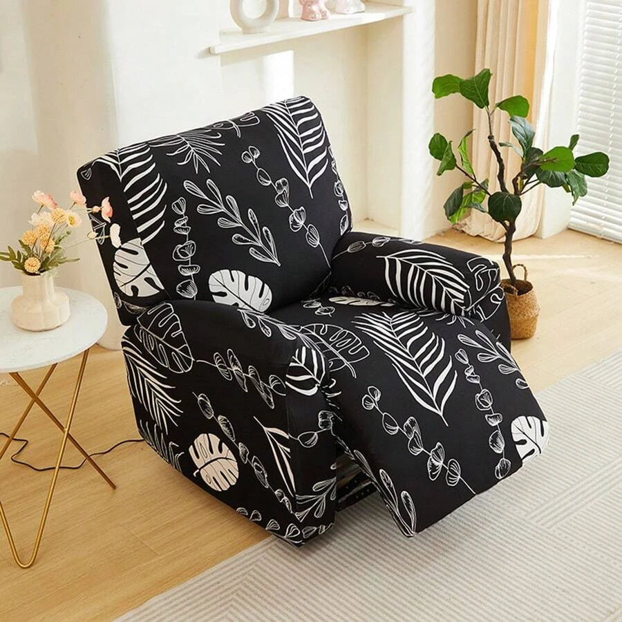 housse canapé moderne motif feuilles tropicales multicolore fauteuil salon canapé