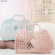 Panier de rangement pliable pour salle de bain - Organisation pratique et design moderne