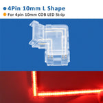 connecteurs led transparents 2pin 3pin clips câbles rgb cct cob 5v 12v 30v ul
