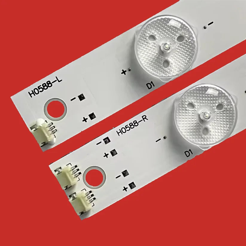 bande led blanc imprimée 650mm leds électronique connecteurs électriques 3v