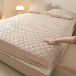 protège matelas imperméable antiallergique quilté gris moderne 14 pouces maison