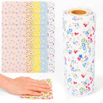 serviettes réutilisables coton colorées fleurs clips modernes nettoyage écologiques 30pcs