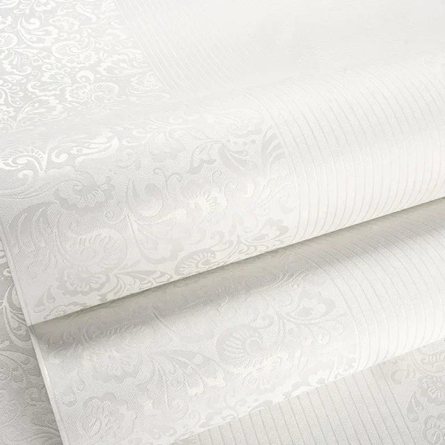 papier peint vinyle classique motifs floraux rayures adhésif résistant humidité anti moisissures soundproof beige