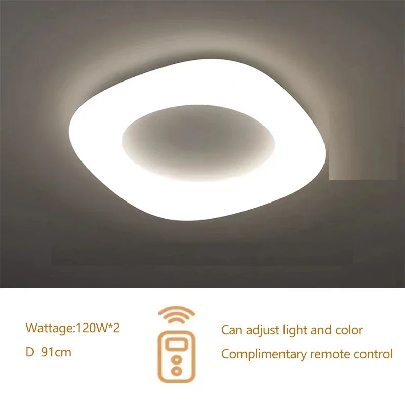 suspension lumineuse blanche moderne acrylique chaînes suspendues salon chambre coucher
