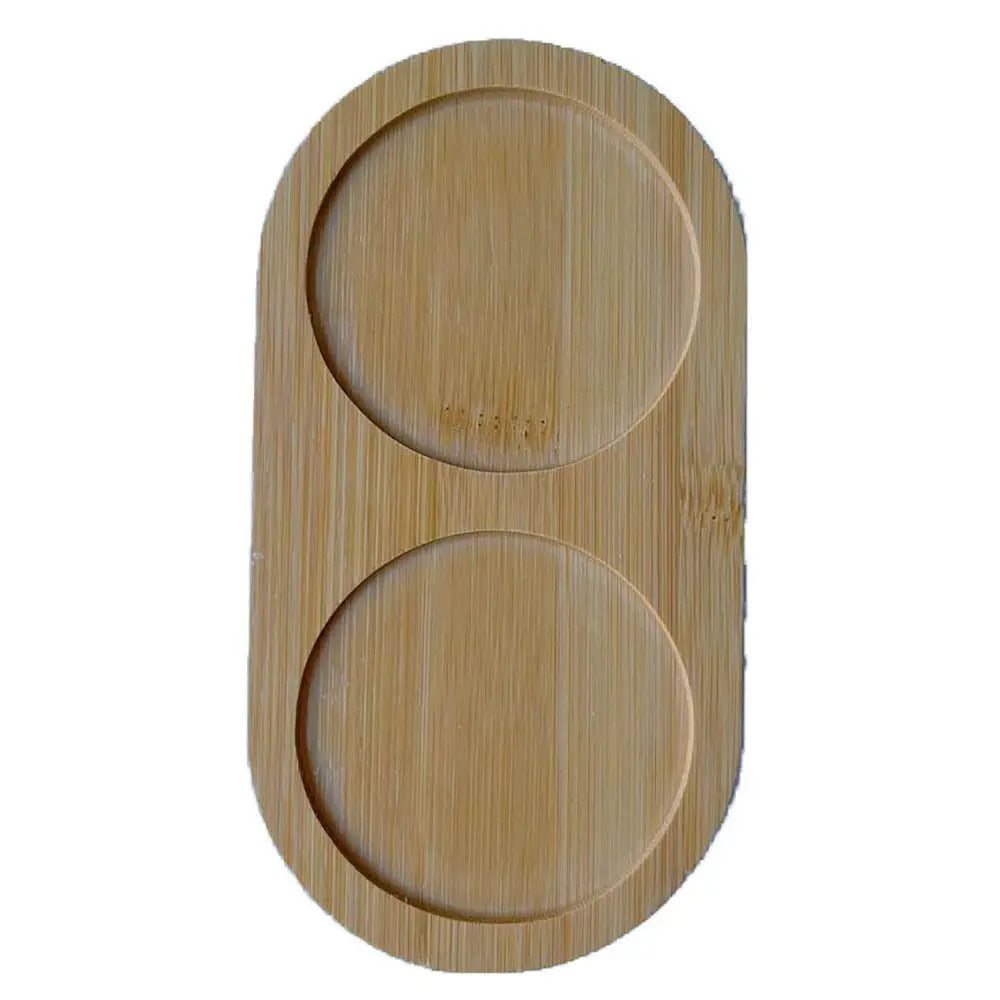 assiettes bambou naturel moderne rayures horizontales différents animaux fleur chat cerf