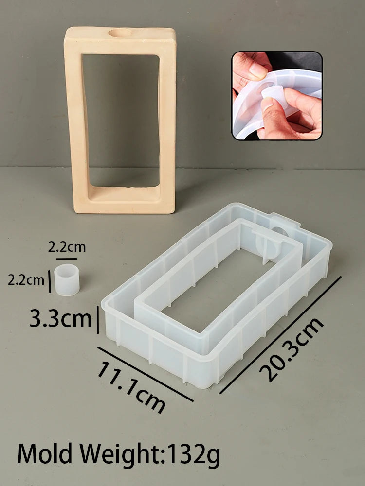 vases silicone couleur vert rose blanc forme coeur rectangle moderne