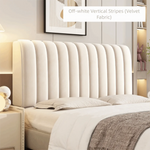housse tête lit velours solide couleur beige clair moderne usage quatre saisons lavable