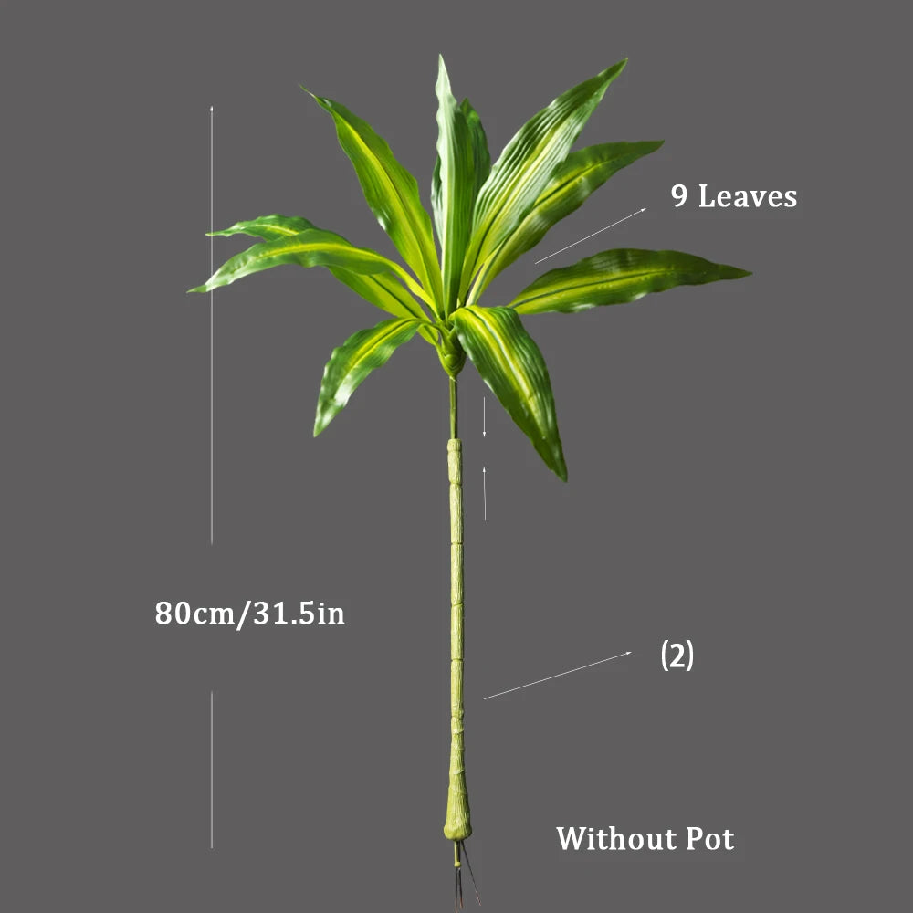 plantes artificielles décoration intérieure arbres vertes feuilles palmiers tronc fin moderne minimaliste vert clair